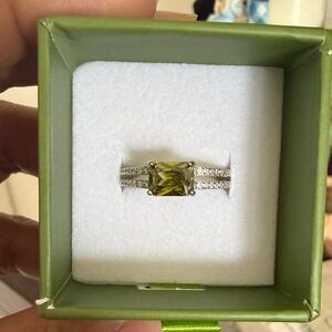 RYZE 925 silver juniper cz ring